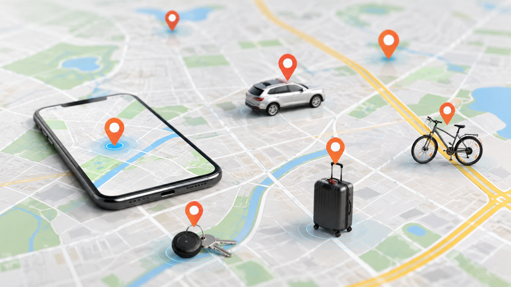 Magnetische GPS tracker voor auto fiets bagage en waardevolle bezittingen